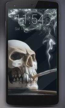 Smoking Skull Live Wallpaper screenshot 1
