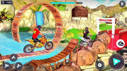 Bike Stunt Racer 3d Bike Racing Games - Bike Games screenshot 1