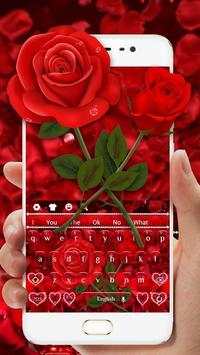 Red Rose Flower Keyboard screenshot 2