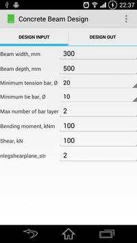 Concrete Beam Design скриншот 1