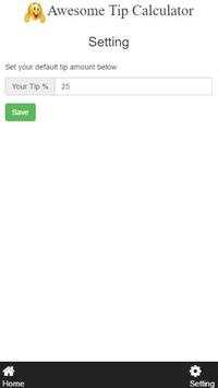 Awesome Tip Calculator Lite screenshot 2