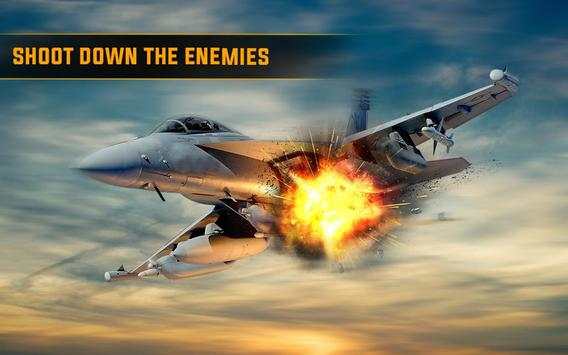 Jet Fighter Air Attack 3D Game Fly F18 Flight Free screenshot 1