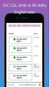 SSC CGL ENGLISH PAPER MOCK TEST скриншот 3