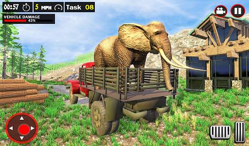 Offroad Truck Simulator - Animal Transport Games screenshot 8