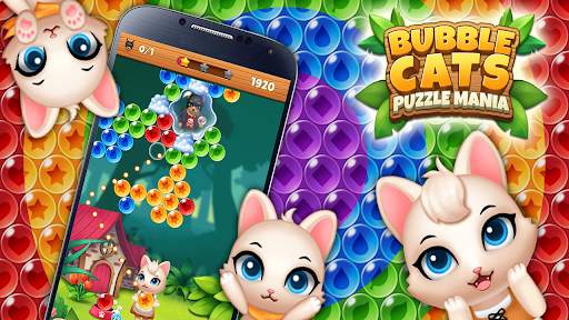 Bubble Cats Shooter POP : Puzzle Mania screenshot 2