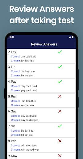 English Irregular Verbs screenshot 6