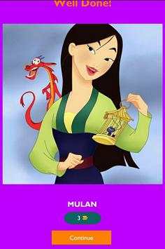 Disney Princess Mulan Quiz Game screenshot 3