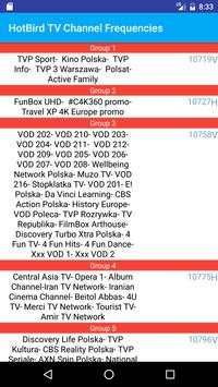 TV Channel Frequencies of HotBird screenshot 3