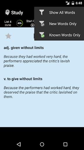 SAT Vocabulary Quiz 1000 screenshot 5