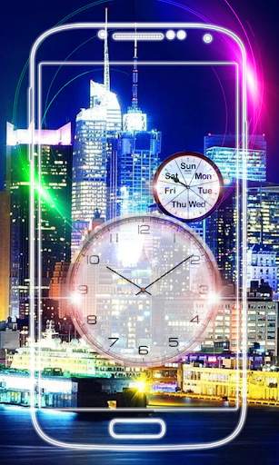 Night Clock Live Wallpaper screenshot 1