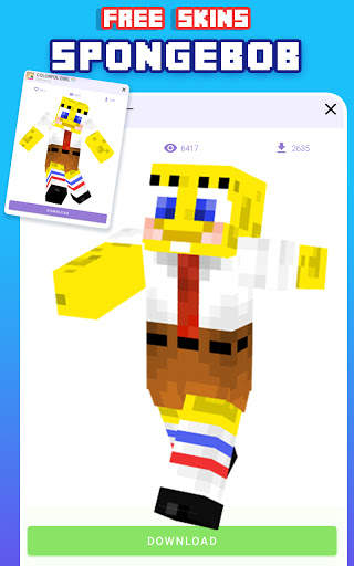 Skins Sponge Craft For Minecraft PE 2021 screenshot 5