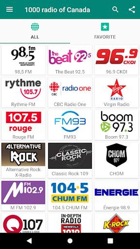 1000 radio of Canada screenshot 1