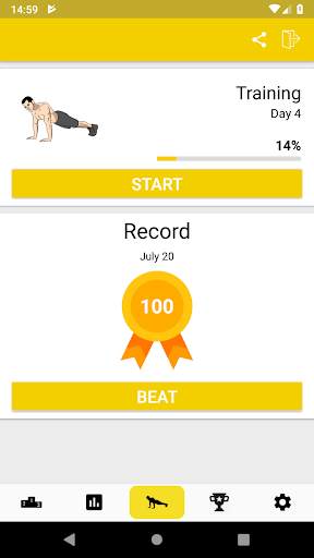 Push Up  -  21 Day Challenge 1 تصوير الشاشة