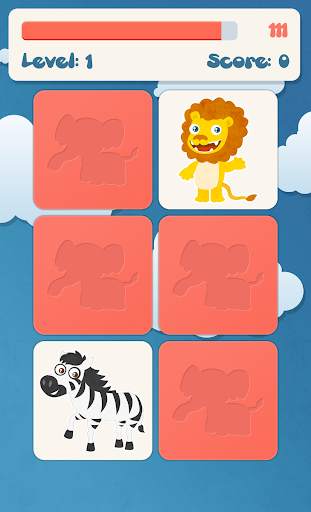 Animals memory game for kids screenshot 2