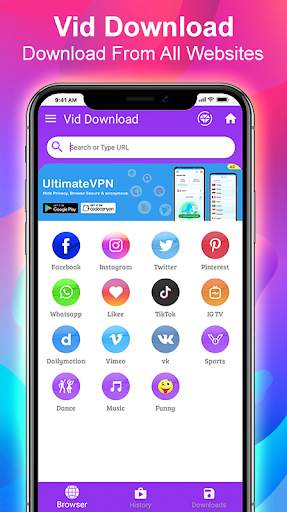 Descargar Vid. All Video Downloader gratis screenshot 1