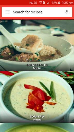 Recetas de sopa screenshot 1