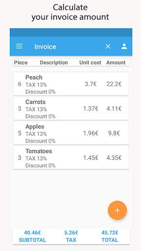 Free invoice - Favio screenshot 1