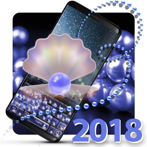 Blue Pearl Glitter Keyboard 10001002