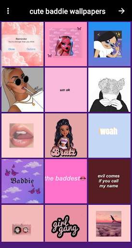 cute baddie wallpapers screenshot 6
