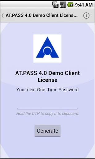 AT.Pass Mobile Token screenshot 1