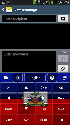 Haiti Flag Keyboard screenshot 3