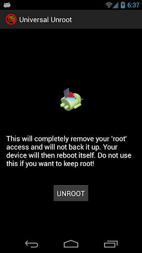 Universal Unroot screenshot 1