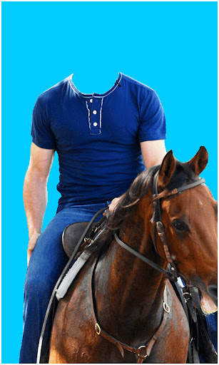 Horse With Man Photo Suit HD screenshot 5