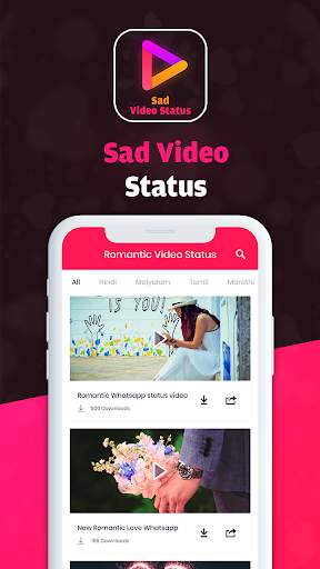 Sad Video Status For Whatsapp - Short Video App screenshot 2
