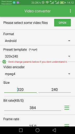 Video converter screenshot 1