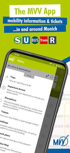 MVV-App – Munich Journey Planner & Mobile Tickets screenshot 1