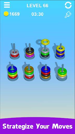 Hoop Stack 3D - Sort It Puzzle : Sorting Color screenshot 4