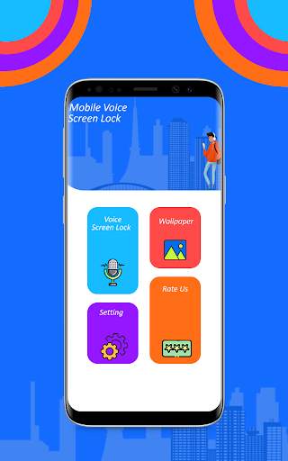 Mobile Voice Lock Screen 2021- Free Voice lock app screenshot 1