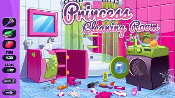 Princess Clean the Room screenshot 1