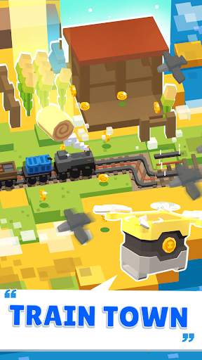 Train Town - 3D Build of Craft World screenshot 2