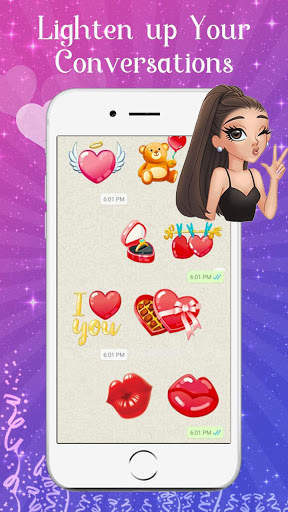 Free All Emoji Keyboard Chat Stickers, Heart Gifs screenshot 5