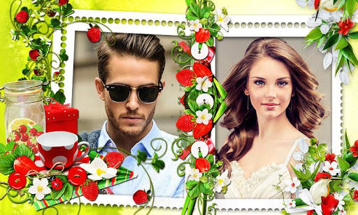 Flower Dual Photo Frames App screenshot 3