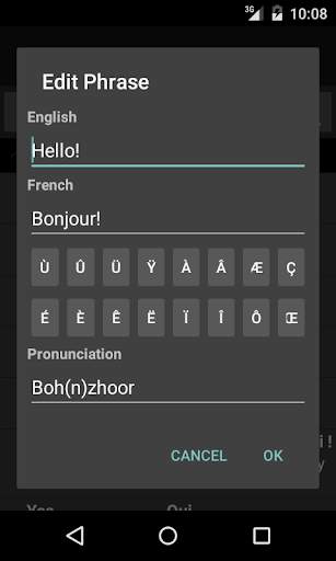 Travel Phrases - French Lite screenshot 2