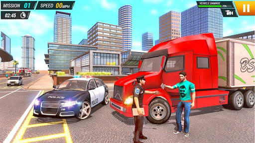 City Truck Driving Simulator Free screenshot 3