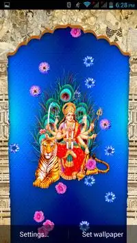 Durga Maa Live wallpaper 4 تصوير الشاشة