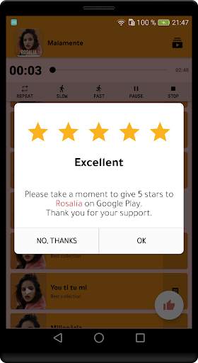 Rosalia 2020 Offline (Song Lyrics) screenshot 4