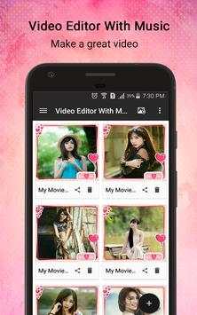 Video Editor With Music screenshot 1