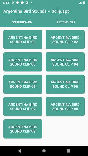 Argentina Bird Sound Collections ~ Sclip.app screenshot 1