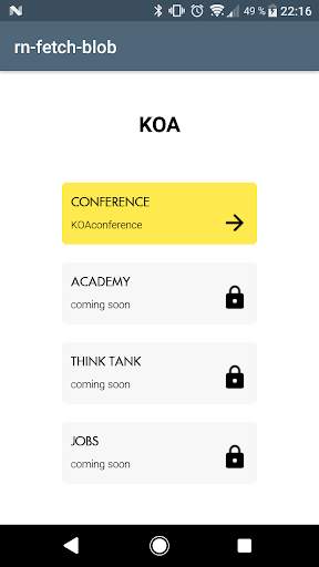 KOA Conference App скриншот 1