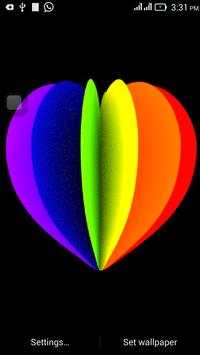 3D Heart Live Wallpaper 2 تصوير الشاشة