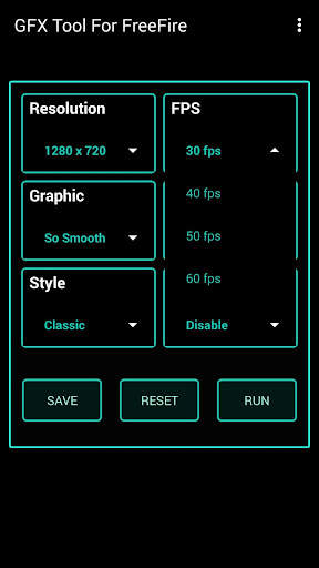 Fire GFX Tool : FPS Booster screenshot 1