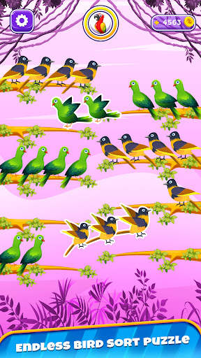 Color Bird Sort Puzzle Games screenshot 1