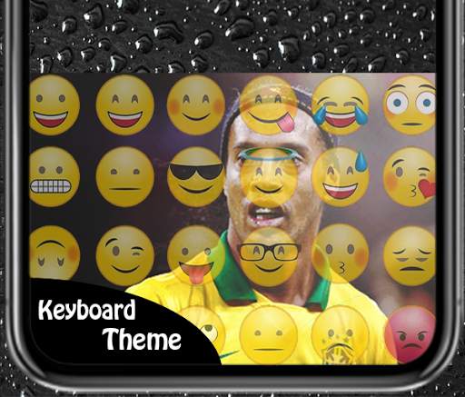 Keyboard of Ronaldinho Simple Theme screenshot 2