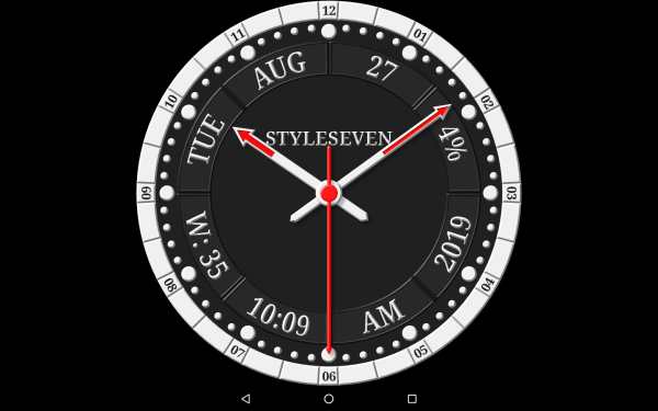 Informative Analog Clock Live Wallpaper-7 screenshot 9