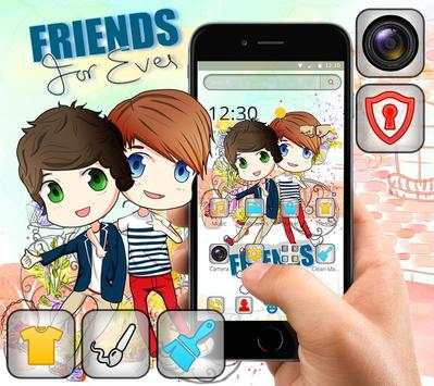 Cartoon friends theme screenshot 3