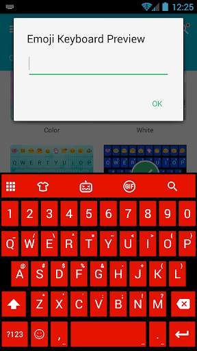 Tiles Red Emoji Keyboard screenshot 3
